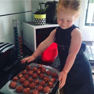 kid preparing food