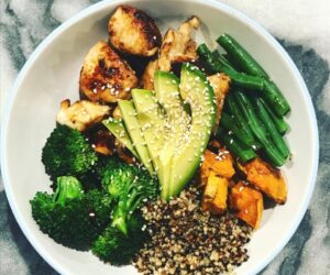 Protein packed chicken macro bowl