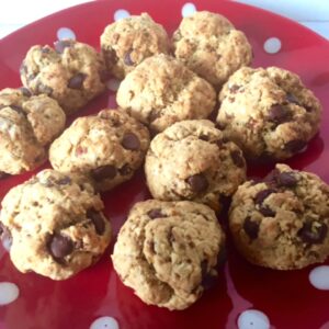 Salted sticky date and dark chocolate chip cookies