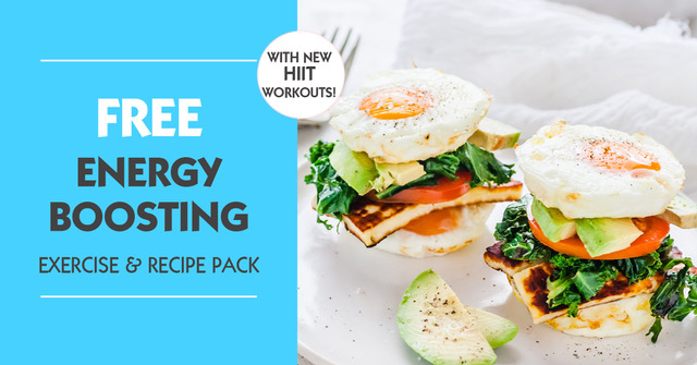 energy boosting exercise and recipe pack