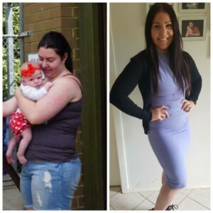 "It's so nice not being scared of photos." Mum goes from a size 14 to 8!