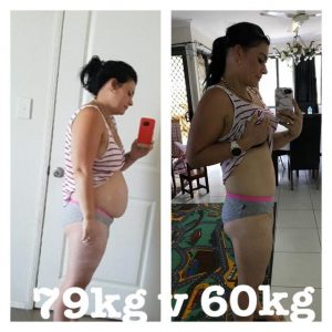 Mum loses 19kgs and transforms her tummy in just SIX MONTHS!