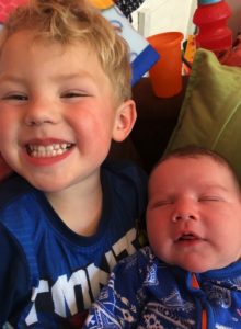 Mum shares what it's like living with a newborn and toddler