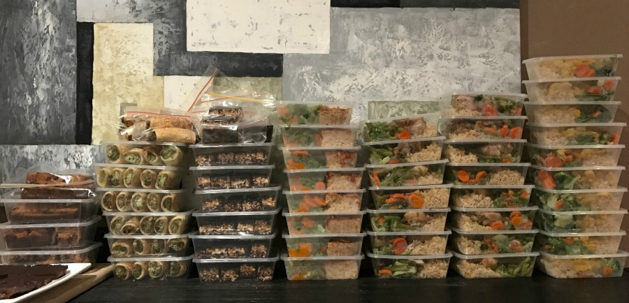 Sarah Jurina's epic meal prep.