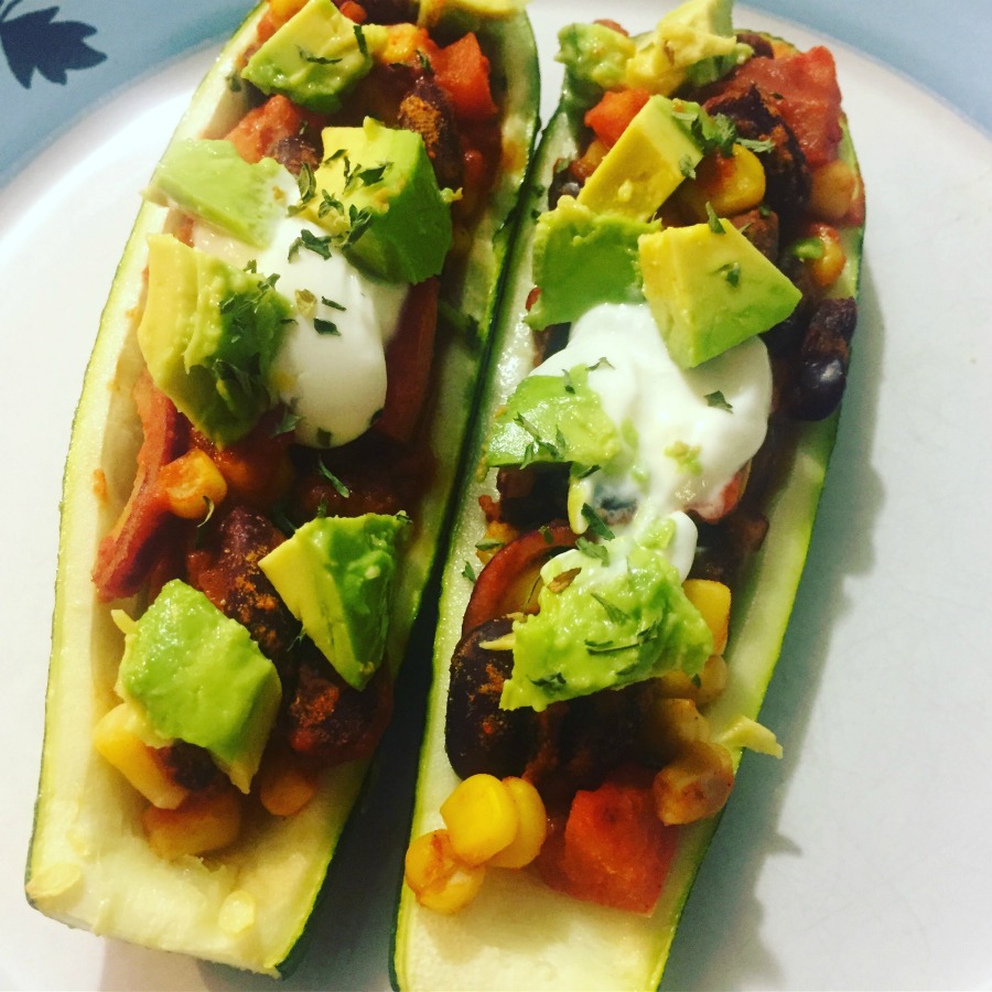 9 easy meals to whip up in the kitchen when you’re feeling tired zuchinni-boat