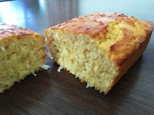 Zesty lemon and coconut loaf 