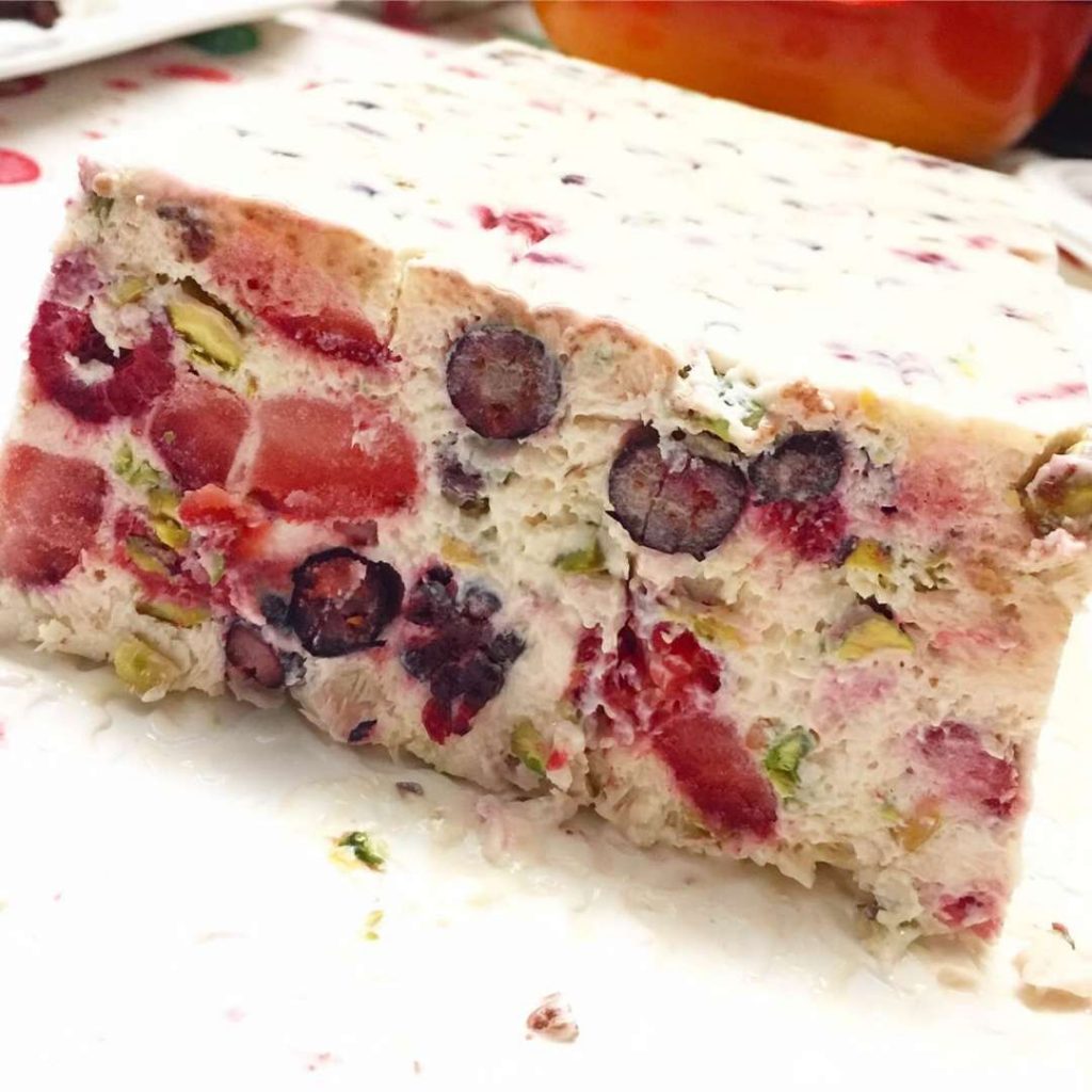 Berry Pistachio Semifreddo