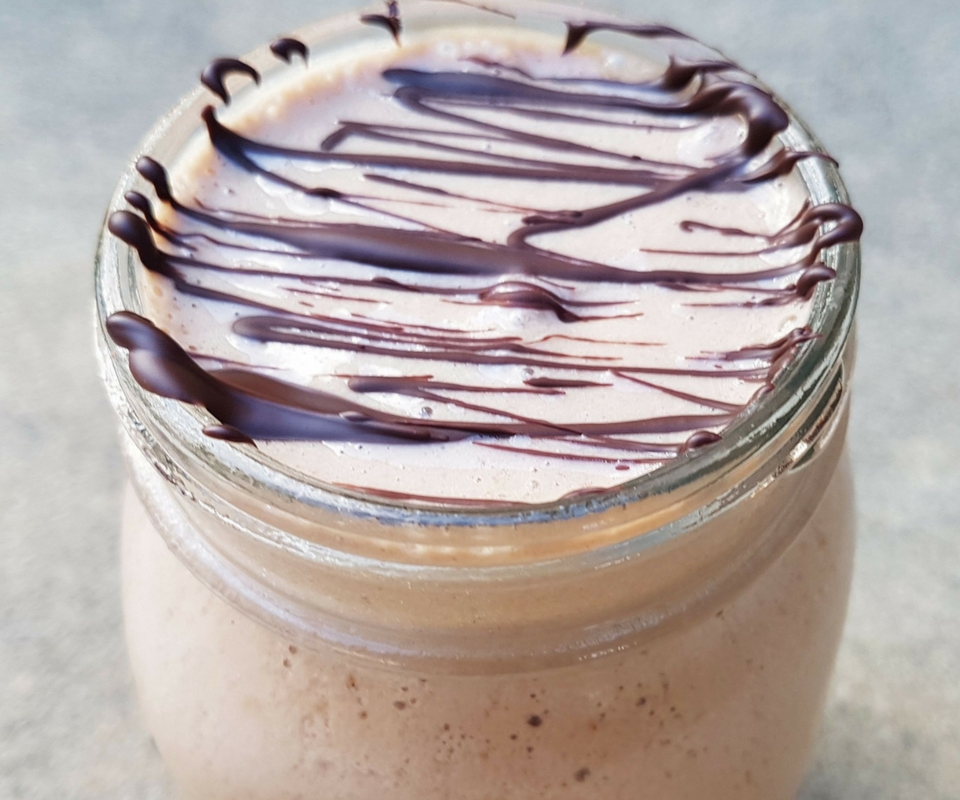 Choc banana coconut smoothie