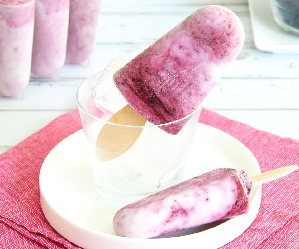 Coconut Berry Ice Block