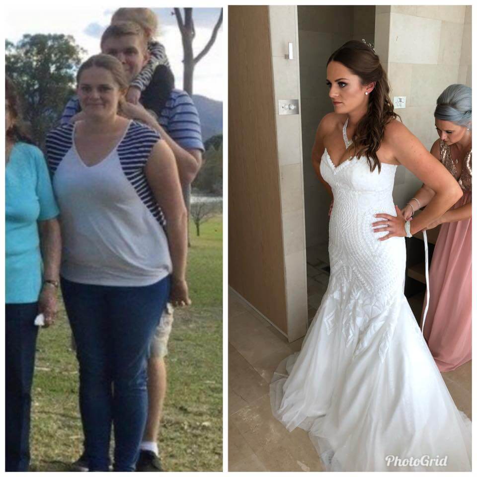 This mum's wedding day goal saw her weight drop significantly! Khloe Babic 21-11