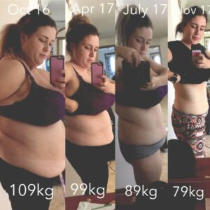 Taking photos of her 30kg weight loss progression keeps this mum motivated!