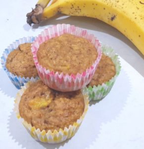 Sugar Free Healthy Banana and Date Muffins