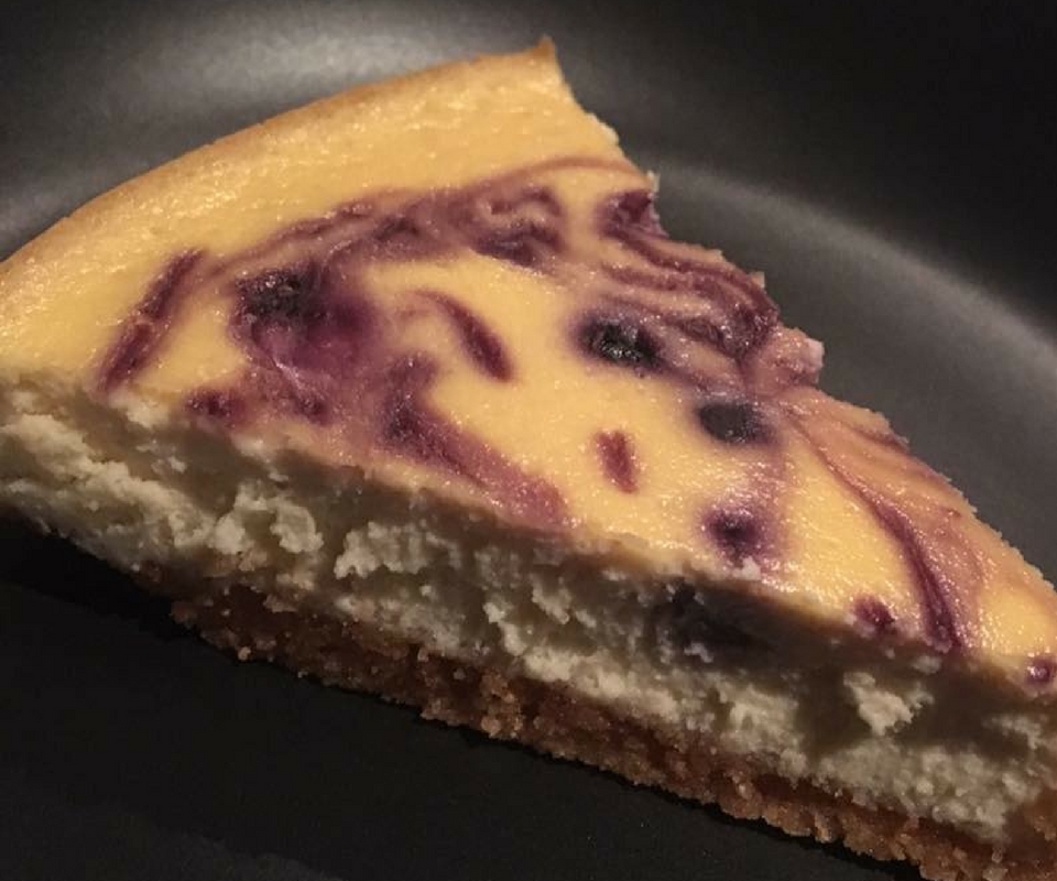 Blueberry Swirl Cheesecake