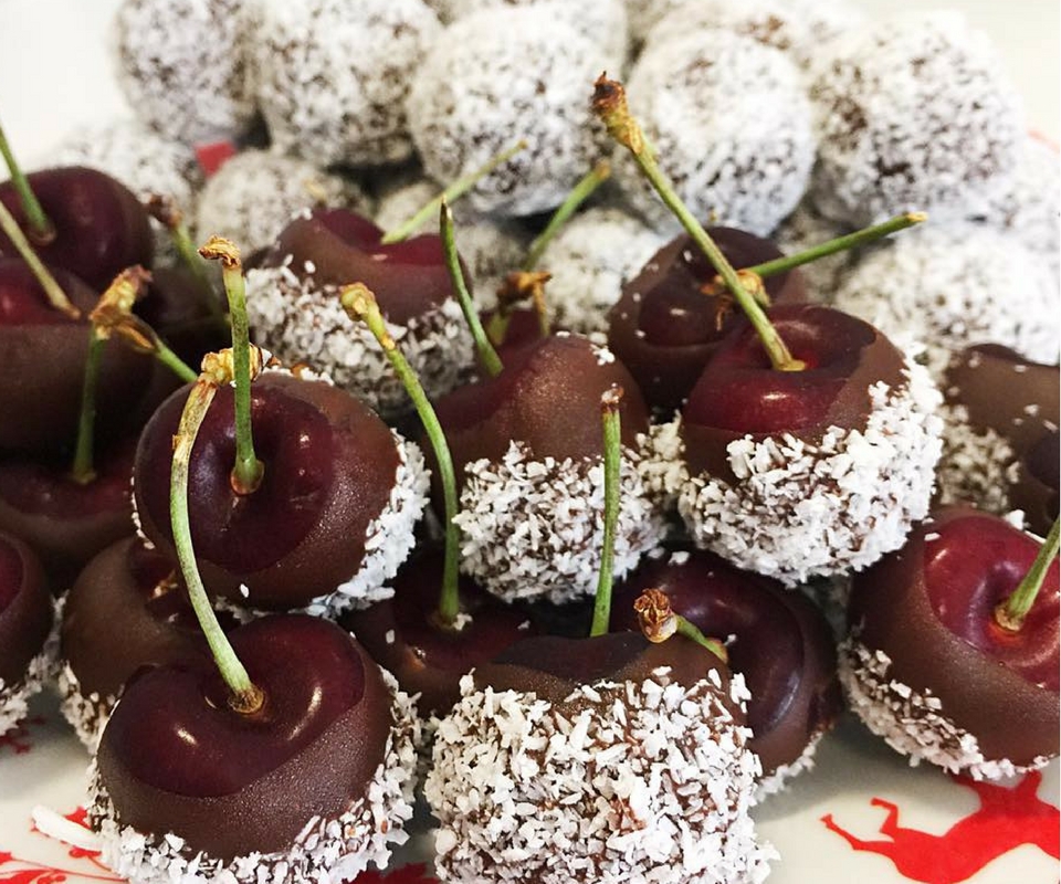 Choc Mint Balls and Choc Dipped Cherries