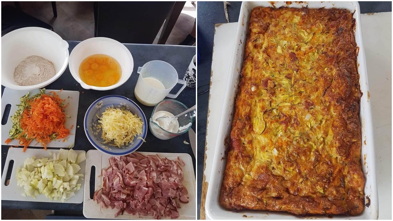 Zucchini and bacon slice Nadine-zucchini and bacon slice
