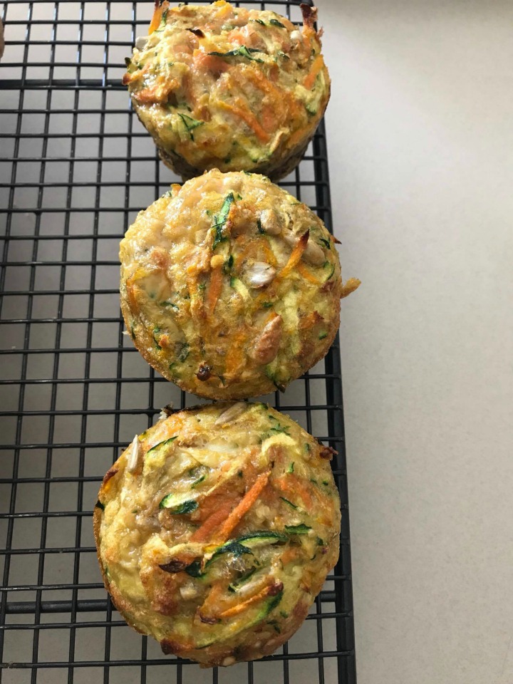 zuchinni seed egg muffins