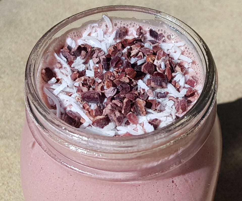 4 Chocolate raspberry and coconut