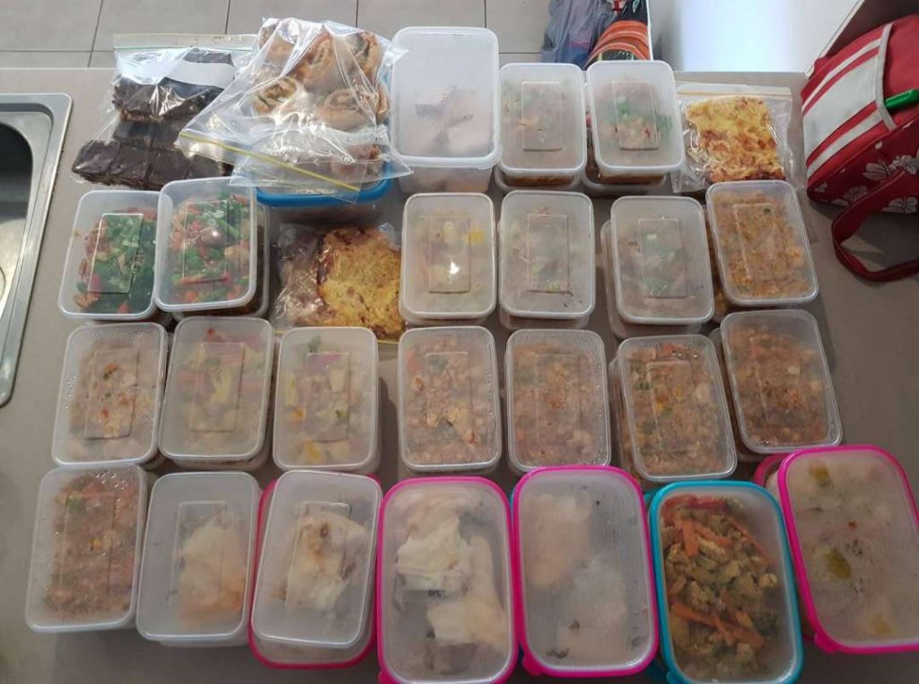 Elyce Thompson's food prep