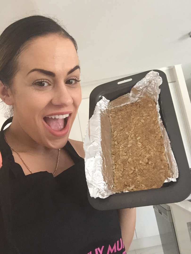 Melissa Timmer with the weetbix slice