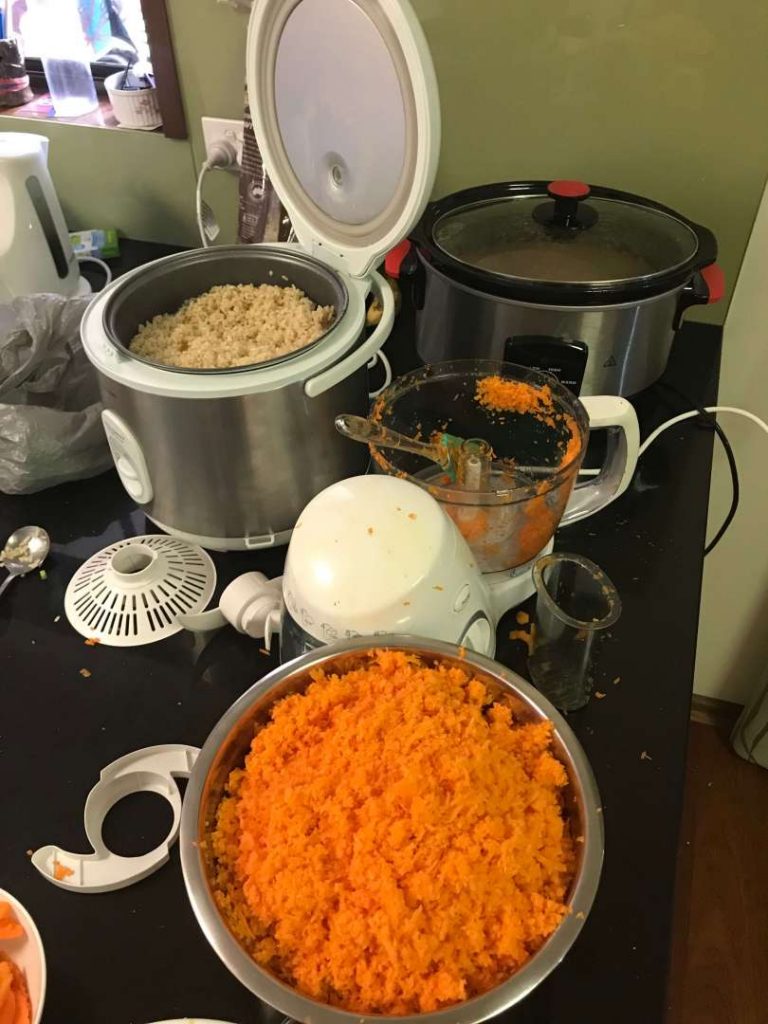 Sweet potato and rice in slow cooker