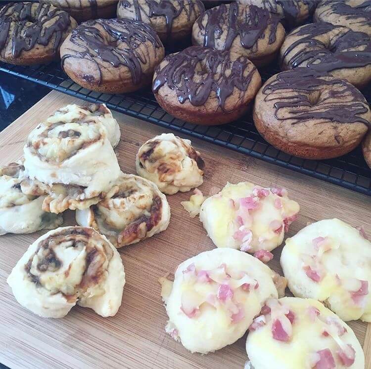 Scrolls, doughnuts meal prep