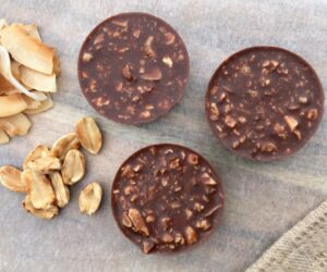 Toasted peanut and coconut cups