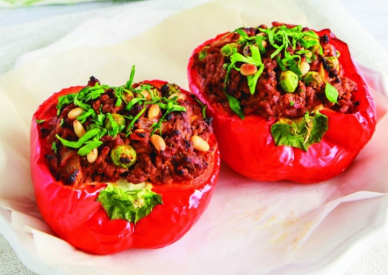 chilli stuffed capsicums