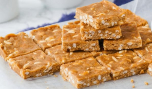 peanut butter raw 5 Ingredient Raw Peanut Butter Bars