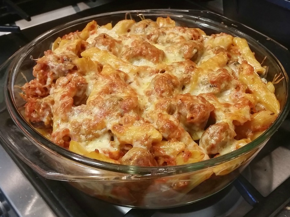 sausage pasta bake