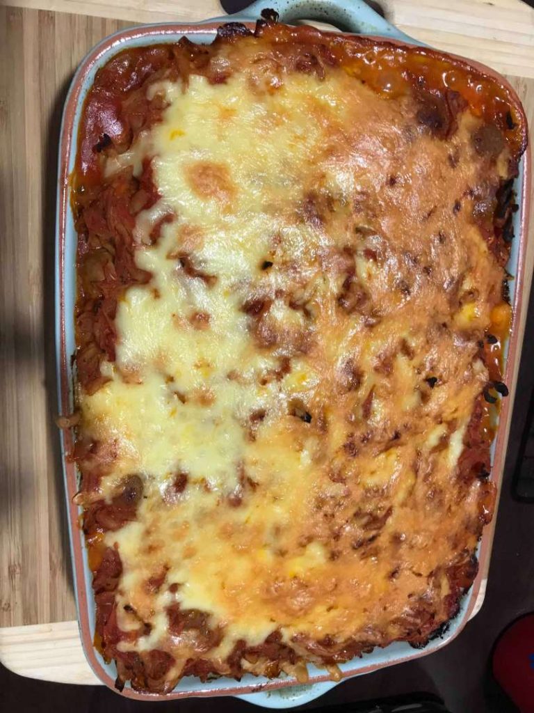 Sausage pasta bake