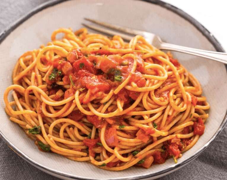 chunky tomato spaghetti