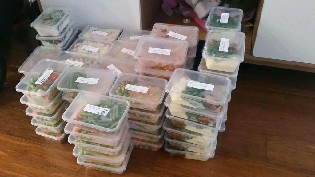 meal prep in containers 