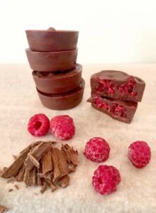 4 Ingredient Raspberry Filled Chocolates