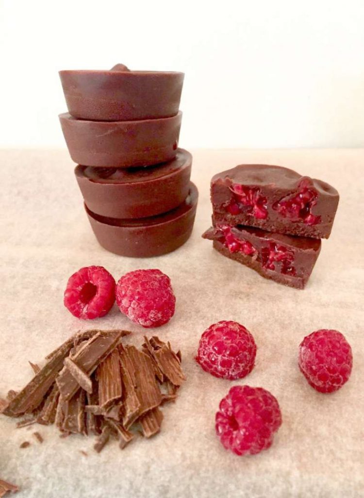 These 4 Ingredient Raspberry Filled Chocolates Are Easy To Make