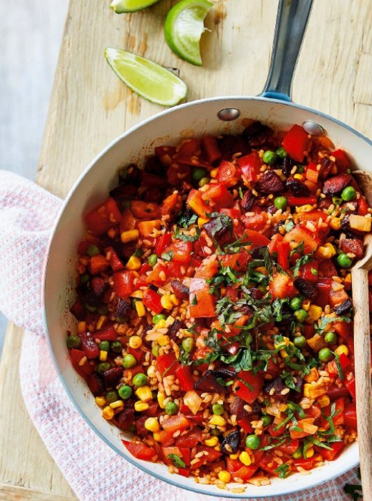 Spanish rice with chorizo