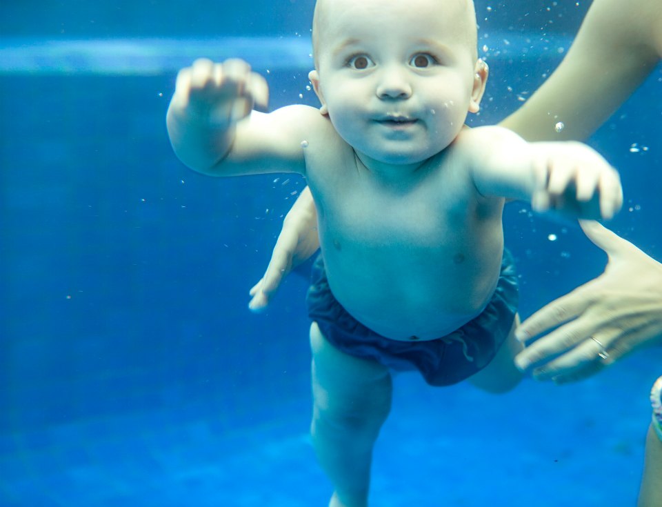 Baby underwater