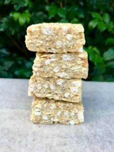 Peanut Butter Oat and Puffed Rice Slice