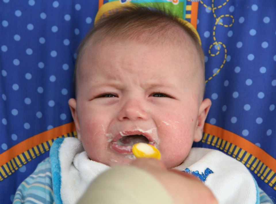 baby eating