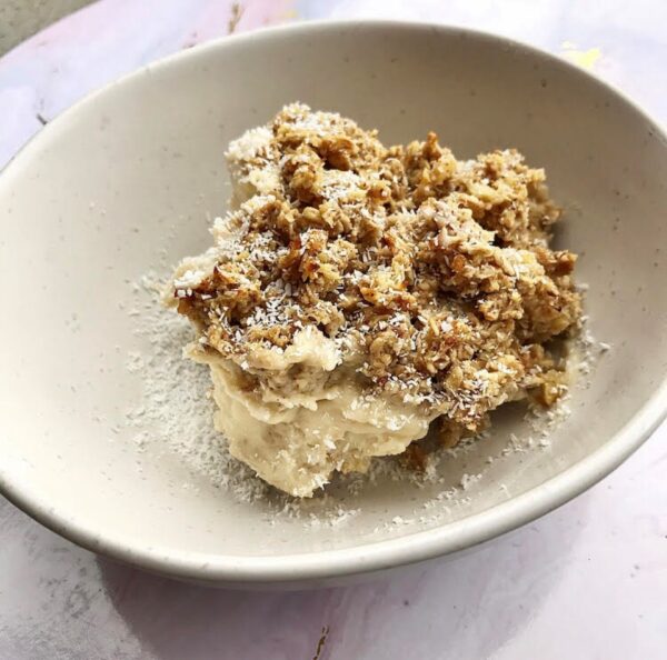 Coconut Custard Apple Crumble