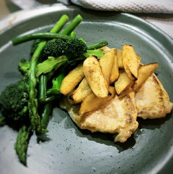 Pork Steaks with Apple and Greens Pork Steaks with Apple and Greens