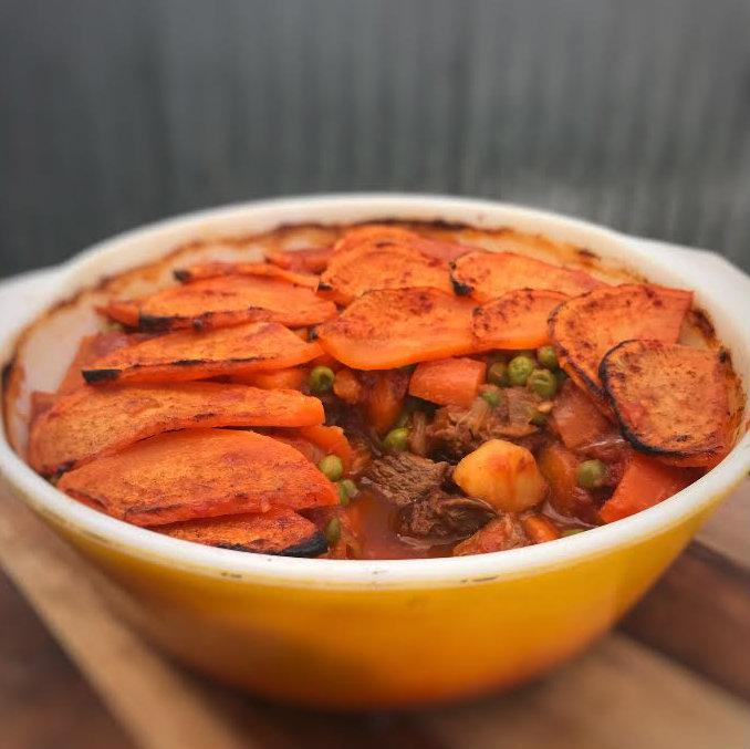 chunky beef and vegetable pie