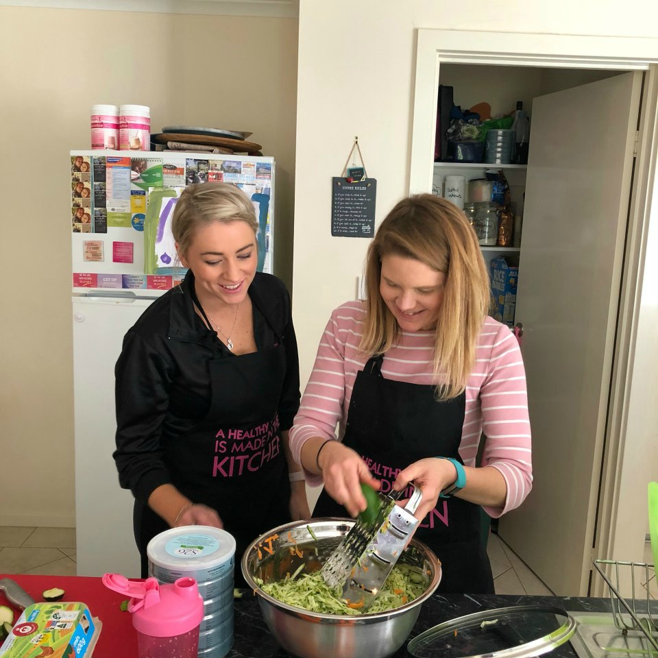 Amy cooking