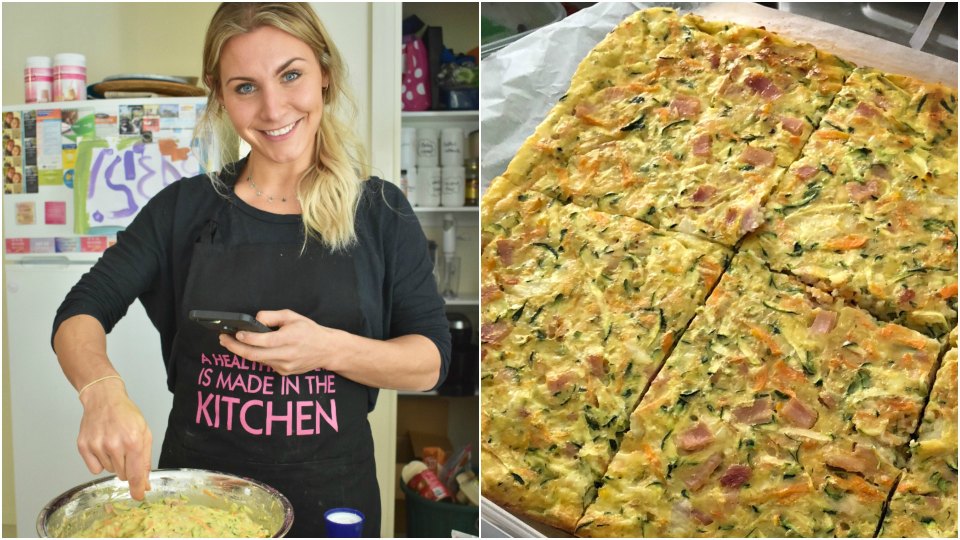 Bacon & Zucchini Slice