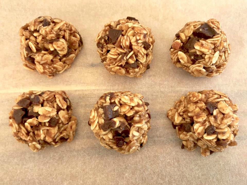 Choc-Oat Banana and Honey Biscuits