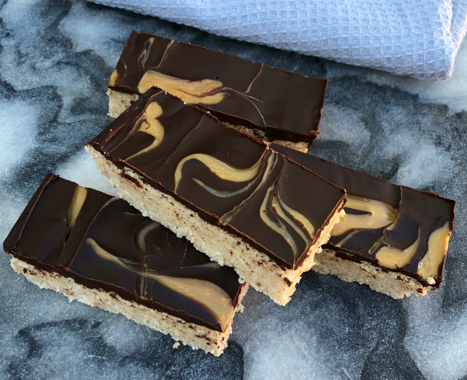 Coconut Peanut Butter Slice