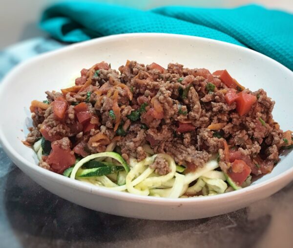 Veggie Packed Bolognese with Chargrilled Capsicum Sauce Veggie Packed Bolognese with Chargrilled Capsicum Sauce