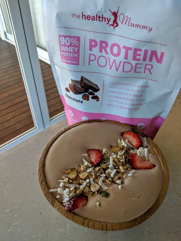 Choc protein smoothie bowl