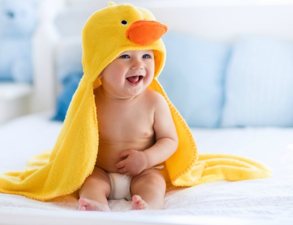 baby duck towel