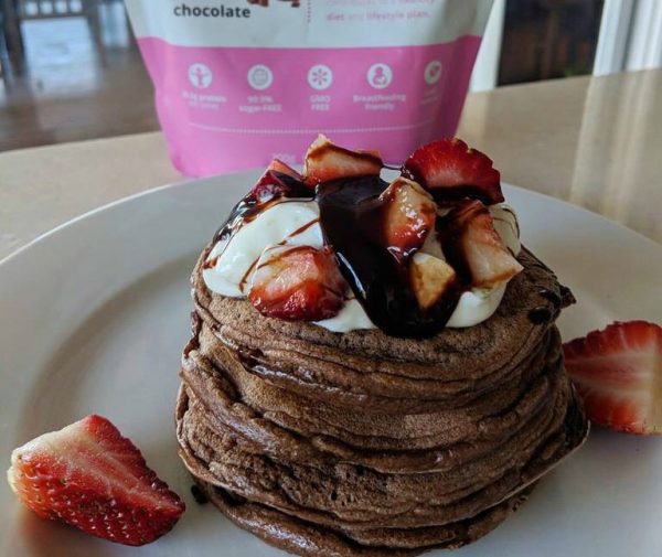 Chocolate protein pancakes