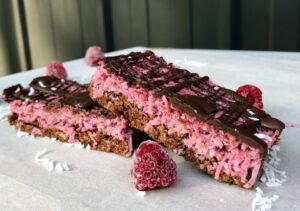 Cassie's Raspberry Coconut Slice